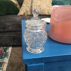 Glass Avon candy dish vintage